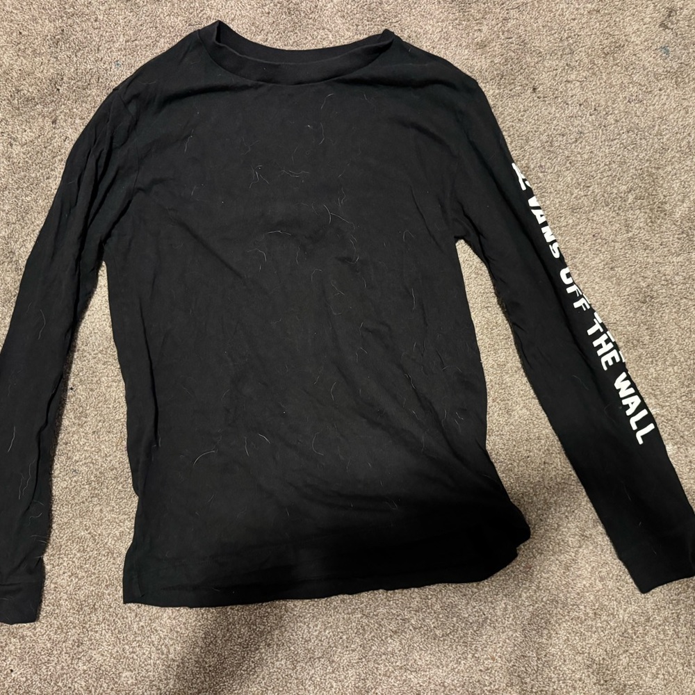 Vans Black Long Sleeve Shirt